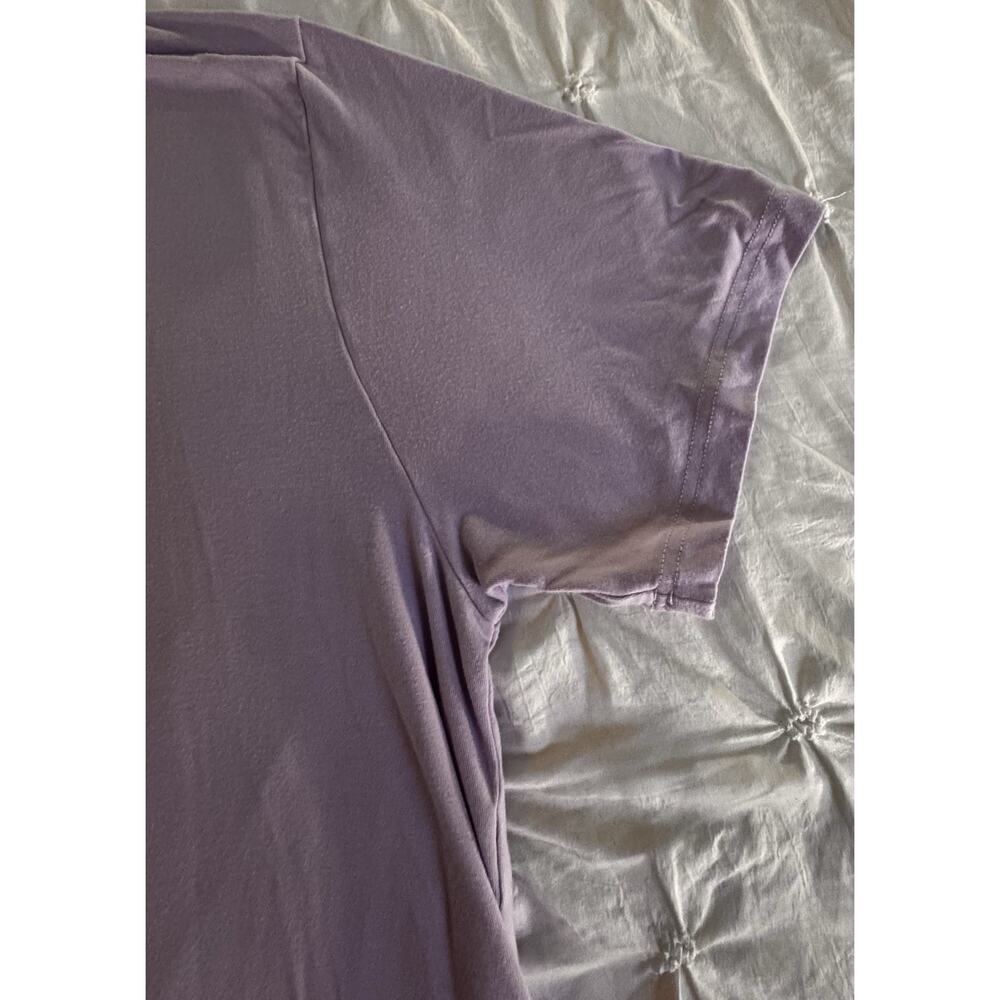 Comfrt Adult Size Lilac Short Sleeve Crew Neck T-Shirt Size M - Picture 4 of 7